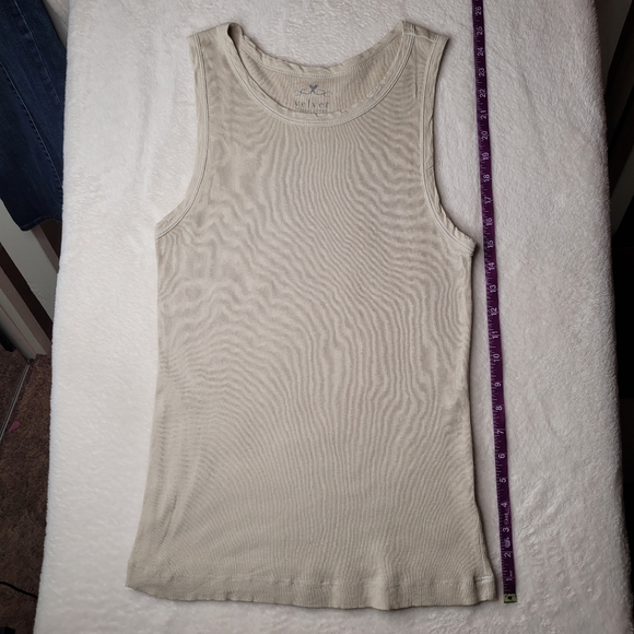 NWOT Velvet by Graham & Spencer Beige Ribbed Tank Top Size Small - Picture 5 of 12